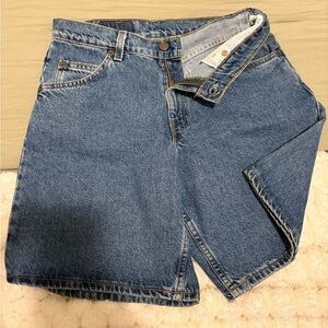 Levi's Distressed Blue Denim Shorts